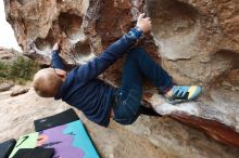 Bouldering in Hueco Tanks on 12/28/2018 with Blue Lizard Climbing and Yoga

Filename: SRM_20181228_1000100.jpg
Aperture: f/4.5
Shutter Speed: 1/200
Body: Canon EOS-1D Mark II
Lens: Canon EF 16-35mm f/2.8 L