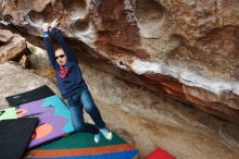 Bouldering in Hueco Tanks on 12/28/2018 with Blue Lizard Climbing and Yoga

Filename: SRM_20181228_1000130.jpg
Aperture: f/5.0
Shutter Speed: 1/200
Body: Canon EOS-1D Mark II
Lens: Canon EF 16-35mm f/2.8 L
