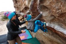 Bouldering in Hueco Tanks on 12/28/2018 with Blue Lizard Climbing and Yoga

Filename: SRM_20181228_1002490.jpg
Aperture: f/4.5
Shutter Speed: 1/160
Body: Canon EOS-1D Mark II
Lens: Canon EF 16-35mm f/2.8 L