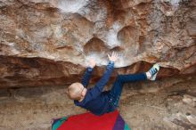 Bouldering in Hueco Tanks on 12/28/2018 with Blue Lizard Climbing and Yoga

Filename: SRM_20181228_1006180.jpg
Aperture: f/4.5
Shutter Speed: 1/200
Body: Canon EOS-1D Mark II
Lens: Canon EF 16-35mm f/2.8 L