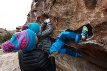 Bouldering in Hueco Tanks on 12/28/2018 with Blue Lizard Climbing and Yoga

Filename: SRM_20181228_1015230.jpg
Aperture: f/5.0
Shutter Speed: 1/200
Body: Canon EOS-1D Mark II
Lens: Canon EF 16-35mm f/2.8 L