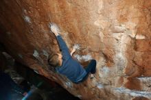 Bouldering in Hueco Tanks on 12/28/2018 with Blue Lizard Climbing and Yoga

Filename: SRM_20181228_1047580.jpg
Aperture: f/8.0
Shutter Speed: 1/250
Body: Canon EOS-1D Mark II
Lens: Canon EF 16-35mm f/2.8 L