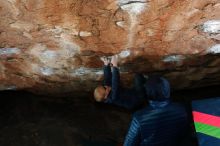 Bouldering in Hueco Tanks on 12/28/2018 with Blue Lizard Climbing and Yoga

Filename: SRM_20181228_1132480.jpg
Aperture: f/8.0
Shutter Speed: 1/250
Body: Canon EOS-1D Mark II
Lens: Canon EF 16-35mm f/2.8 L