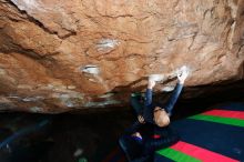 Bouldering in Hueco Tanks on 12/28/2018 with Blue Lizard Climbing and Yoga

Filename: SRM_20181228_1137100.jpg
Aperture: f/8.0
Shutter Speed: 1/250
Body: Canon EOS-1D Mark II
Lens: Canon EF 16-35mm f/2.8 L