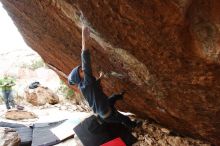 Bouldering in Hueco Tanks on 12/28/2018 with Blue Lizard Climbing and Yoga

Filename: SRM_20181228_1207070.jpg
Aperture: f/5.0
Shutter Speed: 1/200
Body: Canon EOS-1D Mark II
Lens: Canon EF 16-35mm f/2.8 L