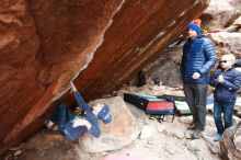 Bouldering in Hueco Tanks on 12/28/2018 with Blue Lizard Climbing and Yoga

Filename: SRM_20181228_1213080.jpg
Aperture: f/5.6
Shutter Speed: 1/200
Body: Canon EOS-1D Mark II
Lens: Canon EF 16-35mm f/2.8 L