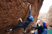 Bouldering in Hueco Tanks on 12/28/2018 with Blue Lizard Climbing and Yoga

Filename: SRM_20181228_1252170.jpg
Aperture: f/4.0
Shutter Speed: 1/200
Body: Canon EOS-1D Mark II
Lens: Canon EF 16-35mm f/2.8 L