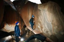 Bouldering in Hueco Tanks on 12/28/2018 with Blue Lizard Climbing and Yoga

Filename: SRM_20181228_1426530.jpg
Aperture: f/8.0
Shutter Speed: 1/250
Body: Canon EOS-1D Mark II
Lens: Canon EF 16-35mm f/2.8 L