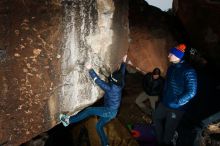 Bouldering in Hueco Tanks on 12/28/2018 with Blue Lizard Climbing and Yoga

Filename: SRM_20181228_1443160.jpg
Aperture: f/8.0
Shutter Speed: 1/250
Body: Canon EOS-1D Mark II
Lens: Canon EF 16-35mm f/2.8 L