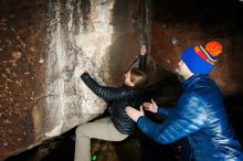 Bouldering in Hueco Tanks on 12/28/2018 with Blue Lizard Climbing and Yoga

Filename: SRM_20181228_1452430.jpg
Aperture: f/8.0
Shutter Speed: 1/250
Body: Canon EOS-1D Mark II
Lens: Canon EF 16-35mm f/2.8 L