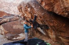 Bouldering in Hueco Tanks on 01/05/2019 with Blue Lizard Climbing and Yoga

Filename: SRM_20190105_1044590.jpg
Aperture: f/4.5
Shutter Speed: 1/160
Body: Canon EOS-1D Mark II
Lens: Canon EF 16-35mm f/2.8 L