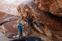 Bouldering in Hueco Tanks on 01/05/2019 with Blue Lizard Climbing and Yoga

Filename: SRM_20190105_1045030.jpg
Aperture: f/4.5
Shutter Speed: 1/160
Body: Canon EOS-1D Mark II
Lens: Canon EF 16-35mm f/2.8 L