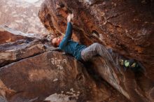 Bouldering in Hueco Tanks on 01/05/2019 with Blue Lizard Climbing and Yoga

Filename: SRM_20190105_1047580.jpg
Aperture: f/5.0
Shutter Speed: 1/200
Body: Canon EOS-1D Mark II
Lens: Canon EF 16-35mm f/2.8 L
