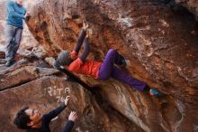 Bouldering in Hueco Tanks on 01/05/2019 with Blue Lizard Climbing and Yoga

Filename: SRM_20190105_1050540.jpg
Aperture: f/4.5
Shutter Speed: 1/200
Body: Canon EOS-1D Mark II
Lens: Canon EF 16-35mm f/2.8 L