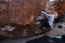 Bouldering in Hueco Tanks on 01/05/2019 with Blue Lizard Climbing and Yoga

Filename: SRM_20190105_1104000.jpg
Aperture: f/4.0
Shutter Speed: 1/250
Body: Canon EOS-1D Mark II
Lens: Canon EF 16-35mm f/2.8 L