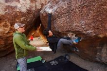 Bouldering in Hueco Tanks on 01/05/2019 with Blue Lizard Climbing and Yoga

Filename: SRM_20190105_1118180.jpg
Aperture: f/4.0
Shutter Speed: 1/200
Body: Canon EOS-1D Mark II
Lens: Canon EF 16-35mm f/2.8 L