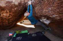 Bouldering in Hueco Tanks on 01/05/2019 with Blue Lizard Climbing and Yoga

Filename: SRM_20190105_1123510.jpg
Aperture: f/4.5
Shutter Speed: 1/200
Body: Canon EOS-1D Mark II
Lens: Canon EF 16-35mm f/2.8 L