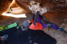 Bouldering in Hueco Tanks on 01/05/2019 with Blue Lizard Climbing and Yoga

Filename: SRM_20190105_1125150.jpg
Aperture: f/4.0
Shutter Speed: 1/200
Body: Canon EOS-1D Mark II
Lens: Canon EF 16-35mm f/2.8 L