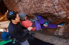 Bouldering in Hueco Tanks on 01/05/2019 with Blue Lizard Climbing and Yoga

Filename: SRM_20190105_1126500.jpg
Aperture: f/3.5
Shutter Speed: 1/200
Body: Canon EOS-1D Mark II
Lens: Canon EF 16-35mm f/2.8 L