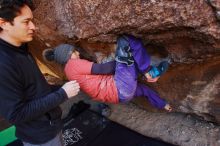 Bouldering in Hueco Tanks on 01/05/2019 with Blue Lizard Climbing and Yoga

Filename: SRM_20190105_1128120.jpg
Aperture: f/3.5
Shutter Speed: 1/200
Body: Canon EOS-1D Mark II
Lens: Canon EF 16-35mm f/2.8 L