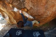 Bouldering in Hueco Tanks on 01/05/2019 with Blue Lizard Climbing and Yoga

Filename: SRM_20190105_1146280.jpg
Aperture: f/2.8
Shutter Speed: 1/250
Body: Canon EOS-1D Mark II
Lens: Canon EF 16-35mm f/2.8 L