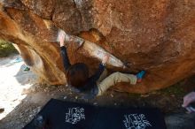 Bouldering in Hueco Tanks on 01/05/2019 with Blue Lizard Climbing and Yoga

Filename: SRM_20190105_1146410.jpg
Aperture: f/2.8
Shutter Speed: 1/320
Body: Canon EOS-1D Mark II
Lens: Canon EF 16-35mm f/2.8 L
