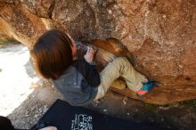 Bouldering in Hueco Tanks on 01/05/2019 with Blue Lizard Climbing and Yoga

Filename: SRM_20190105_1148250.jpg
Aperture: f/4.0
Shutter Speed: 1/250
Body: Canon EOS-1D Mark II
Lens: Canon EF 16-35mm f/2.8 L