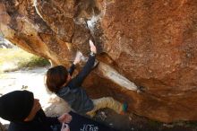 Bouldering in Hueco Tanks on 01/05/2019 with Blue Lizard Climbing and Yoga

Filename: SRM_20190105_1149100.jpg
Aperture: f/5.0
Shutter Speed: 1/250
Body: Canon EOS-1D Mark II
Lens: Canon EF 16-35mm f/2.8 L