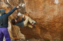 Bouldering in Hueco Tanks on 01/05/2019 with Blue Lizard Climbing and Yoga

Filename: SRM_20190105_1151560.jpg
Aperture: f/3.2
Shutter Speed: 1/250
Body: Canon EOS-1D Mark II
Lens: Canon EF 50mm f/1.8 II