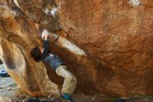 Bouldering in Hueco Tanks on 01/05/2019 with Blue Lizard Climbing and Yoga

Filename: SRM_20190105_1152520.jpg
Aperture: f/3.5
Shutter Speed: 1/250
Body: Canon EOS-1D Mark II
Lens: Canon EF 50mm f/1.8 II