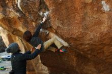 Bouldering in Hueco Tanks on 01/05/2019 with Blue Lizard Climbing and Yoga

Filename: SRM_20190105_1155430.jpg
Aperture: f/4.0
Shutter Speed: 1/250
Body: Canon EOS-1D Mark II
Lens: Canon EF 50mm f/1.8 II