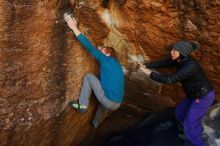 Bouldering in Hueco Tanks on 01/05/2019 with Blue Lizard Climbing and Yoga

Filename: SRM_20190105_1217520.jpg
Aperture: f/4.0
Shutter Speed: 1/200
Body: Canon EOS-1D Mark II
Lens: Canon EF 16-35mm f/2.8 L