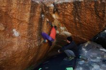 Bouldering in Hueco Tanks on 01/05/2019 with Blue Lizard Climbing and Yoga

Filename: SRM_20190105_1225480.jpg
Aperture: f/4.5
Shutter Speed: 1/200
Body: Canon EOS-1D Mark II
Lens: Canon EF 16-35mm f/2.8 L