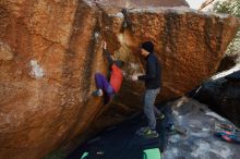 Bouldering in Hueco Tanks on 01/05/2019 with Blue Lizard Climbing and Yoga

Filename: SRM_20190105_1229210.jpg
Aperture: f/4.5
Shutter Speed: 1/200
Body: Canon EOS-1D Mark II
Lens: Canon EF 16-35mm f/2.8 L