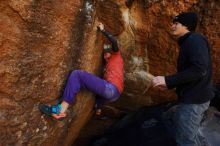 Bouldering in Hueco Tanks on 01/05/2019 with Blue Lizard Climbing and Yoga

Filename: SRM_20190105_1229300.jpg
Aperture: f/4.5
Shutter Speed: 1/200
Body: Canon EOS-1D Mark II
Lens: Canon EF 16-35mm f/2.8 L