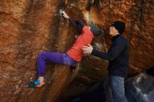 Bouldering in Hueco Tanks on 01/05/2019 with Blue Lizard Climbing and Yoga

Filename: SRM_20190105_1230240.jpg
Aperture: f/4.5
Shutter Speed: 1/200
Body: Canon EOS-1D Mark II
Lens: Canon EF 16-35mm f/2.8 L