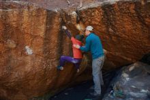 Bouldering in Hueco Tanks on 01/05/2019 with Blue Lizard Climbing and Yoga

Filename: SRM_20190105_1236421.jpg
Aperture: f/4.5
Shutter Speed: 1/200
Body: Canon EOS-1D Mark II
Lens: Canon EF 16-35mm f/2.8 L