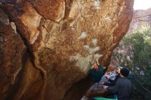 Bouldering in Hueco Tanks on 01/05/2019 with Blue Lizard Climbing and Yoga

Filename: SRM_20190105_1358490.jpg
Aperture: f/5.0
Shutter Speed: 1/250
Body: Canon EOS-1D Mark II
Lens: Canon EF 16-35mm f/2.8 L