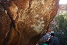 Bouldering in Hueco Tanks on 01/05/2019 with Blue Lizard Climbing and Yoga

Filename: SRM_20190105_1358503.jpg
Aperture: f/5.0
Shutter Speed: 1/250
Body: Canon EOS-1D Mark II
Lens: Canon EF 16-35mm f/2.8 L