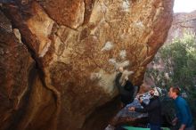 Bouldering in Hueco Tanks on 01/05/2019 with Blue Lizard Climbing and Yoga

Filename: SRM_20190105_1401291.jpg
Aperture: f/5.0
Shutter Speed: 1/250
Body: Canon EOS-1D Mark II
Lens: Canon EF 16-35mm f/2.8 L