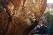 Bouldering in Hueco Tanks on 01/05/2019 with Blue Lizard Climbing and Yoga

Filename: SRM_20190105_1401293.jpg
Aperture: f/5.0
Shutter Speed: 1/250
Body: Canon EOS-1D Mark II
Lens: Canon EF 16-35mm f/2.8 L