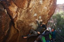 Bouldering in Hueco Tanks on 01/05/2019 with Blue Lizard Climbing and Yoga

Filename: SRM_20190105_1401400.jpg
Aperture: f/5.0
Shutter Speed: 1/250
Body: Canon EOS-1D Mark II
Lens: Canon EF 16-35mm f/2.8 L