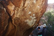 Bouldering in Hueco Tanks on 01/05/2019 with Blue Lizard Climbing and Yoga

Filename: SRM_20190105_1401460.jpg
Aperture: f/5.0
Shutter Speed: 1/250
Body: Canon EOS-1D Mark II
Lens: Canon EF 16-35mm f/2.8 L