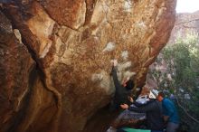 Bouldering in Hueco Tanks on 01/05/2019 with Blue Lizard Climbing and Yoga

Filename: SRM_20190105_1406080.jpg
Aperture: f/5.0
Shutter Speed: 1/250
Body: Canon EOS-1D Mark II
Lens: Canon EF 16-35mm f/2.8 L