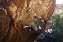 Bouldering in Hueco Tanks on 01/05/2019 with Blue Lizard Climbing and Yoga

Filename: SRM_20190105_1406240.jpg
Aperture: f/5.0
Shutter Speed: 1/250
Body: Canon EOS-1D Mark II
Lens: Canon EF 16-35mm f/2.8 L