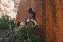 Bouldering in Hueco Tanks on 01/05/2019 with Blue Lizard Climbing and Yoga

Filename: SRM_20190105_1502530.jpg
Aperture: f/3.5
Shutter Speed: 1/400
Body: Canon EOS-1D Mark II
Lens: Canon EF 50mm f/1.8 II