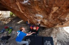 Bouldering in Hueco Tanks on 01/05/2019 with Blue Lizard Climbing and Yoga

Filename: SRM_20190105_1608090.jpg
Aperture: f/4.5
Shutter Speed: 1/250
Body: Canon EOS-1D Mark II
Lens: Canon EF 16-35mm f/2.8 L