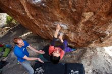 Bouldering in Hueco Tanks on 01/05/2019 with Blue Lizard Climbing and Yoga

Filename: SRM_20190105_1609550.jpg
Aperture: f/4.5
Shutter Speed: 1/250
Body: Canon EOS-1D Mark II
Lens: Canon EF 16-35mm f/2.8 L
