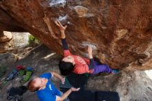 Bouldering in Hueco Tanks on 01/05/2019 with Blue Lizard Climbing and Yoga

Filename: SRM_20190105_1610001.jpg
Aperture: f/4.5
Shutter Speed: 1/250
Body: Canon EOS-1D Mark II
Lens: Canon EF 16-35mm f/2.8 L