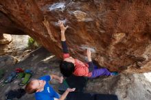 Bouldering in Hueco Tanks on 01/05/2019 with Blue Lizard Climbing and Yoga

Filename: SRM_20190105_1610002.jpg
Aperture: f/4.5
Shutter Speed: 1/250
Body: Canon EOS-1D Mark II
Lens: Canon EF 16-35mm f/2.8 L